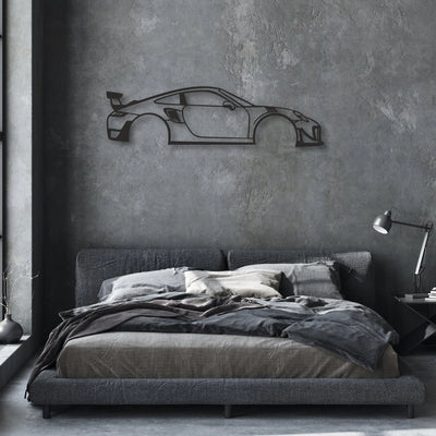 prs911 Classic Silhouette Metal Wall Art - Automotive Garage Decor