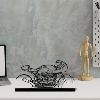 r-nine-t-racer-2019 Silhouette Metal Art Stand - Aero Silhouette