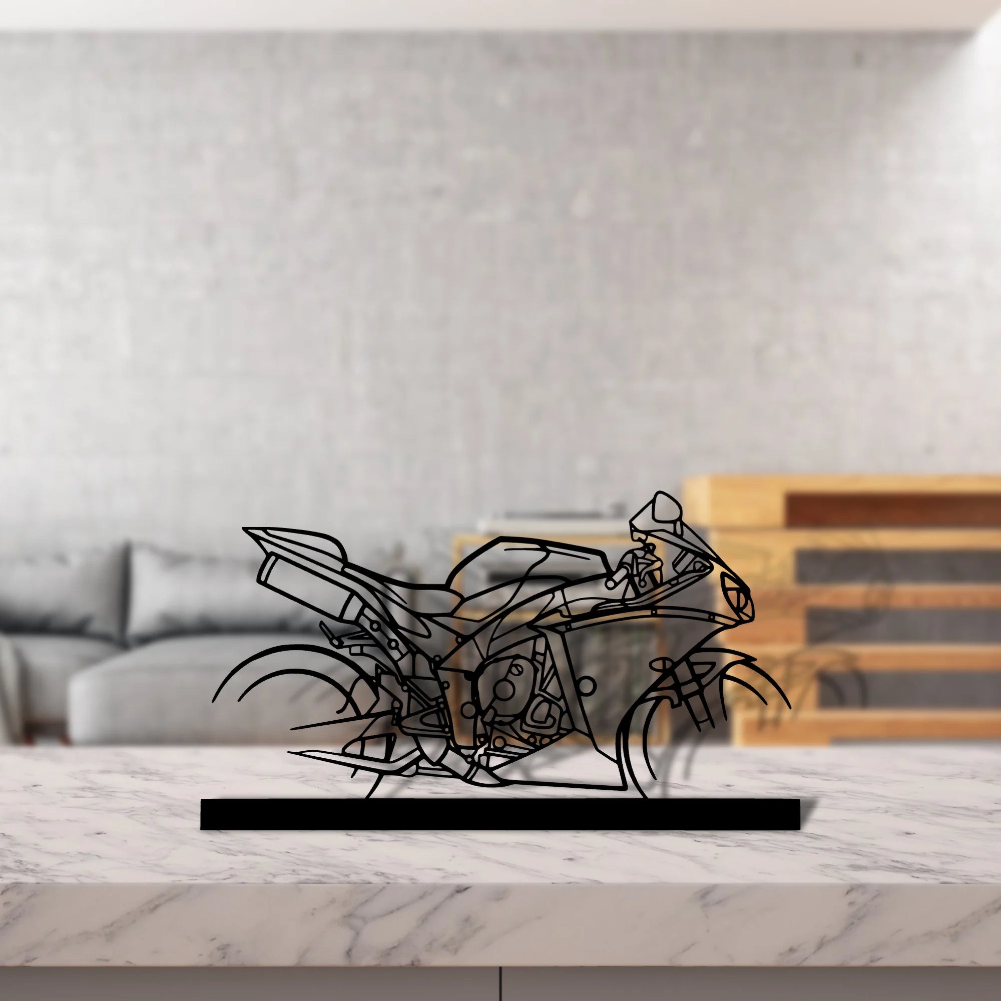 r1-2015 Silhouette Metal Art Stand - Aero Silhouette