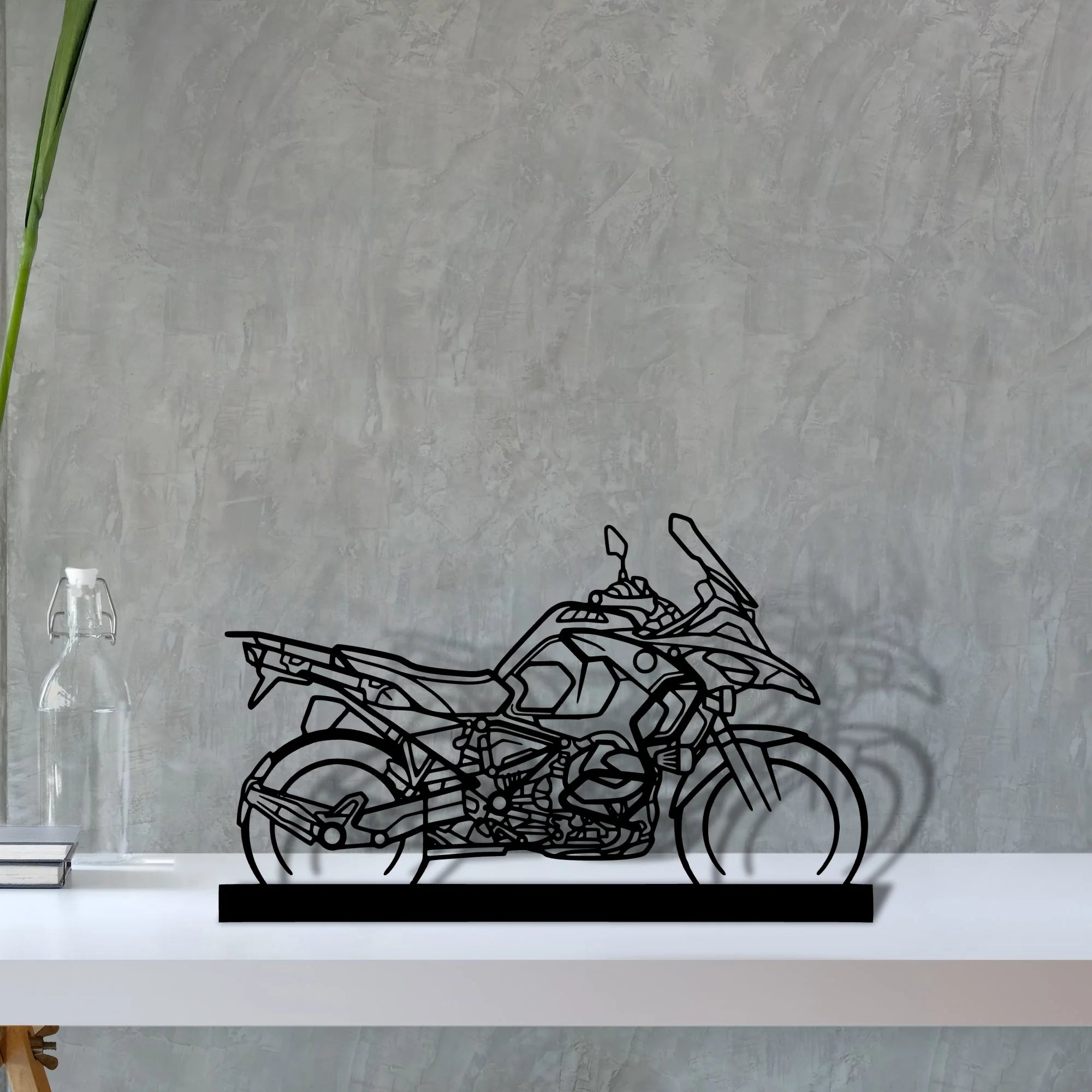 r1250-gsa Silhouette Metal Art Stand - Aero Silhouette