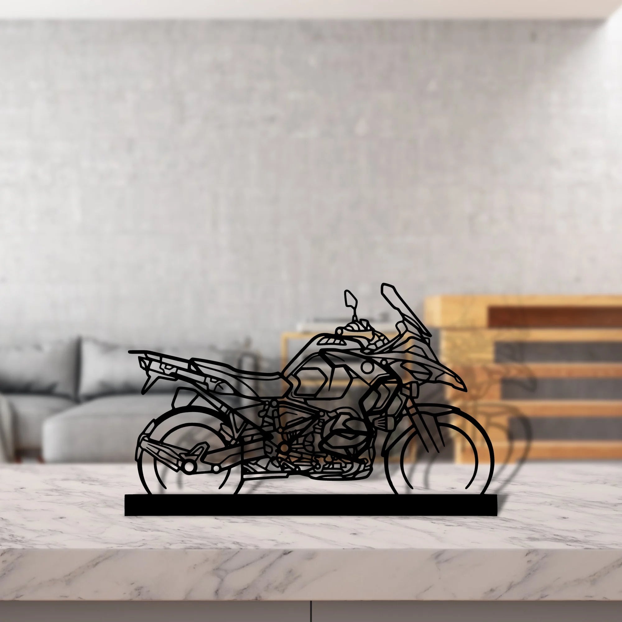 r1250-gsa Silhouette Metal Art Stand - Aero Silhouette