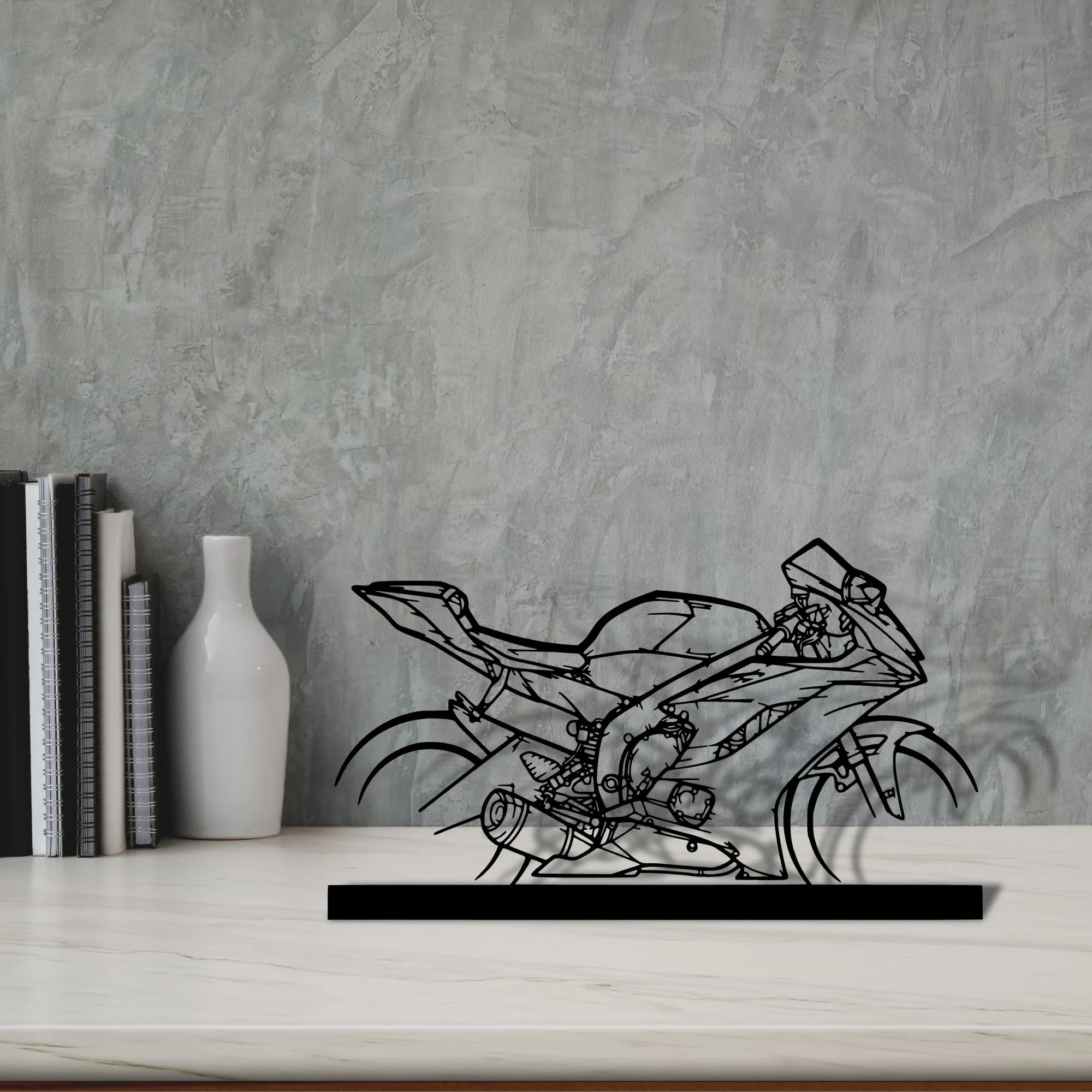 r6-2018 Silhouette Metal Art Stand - Aero Silhouette
