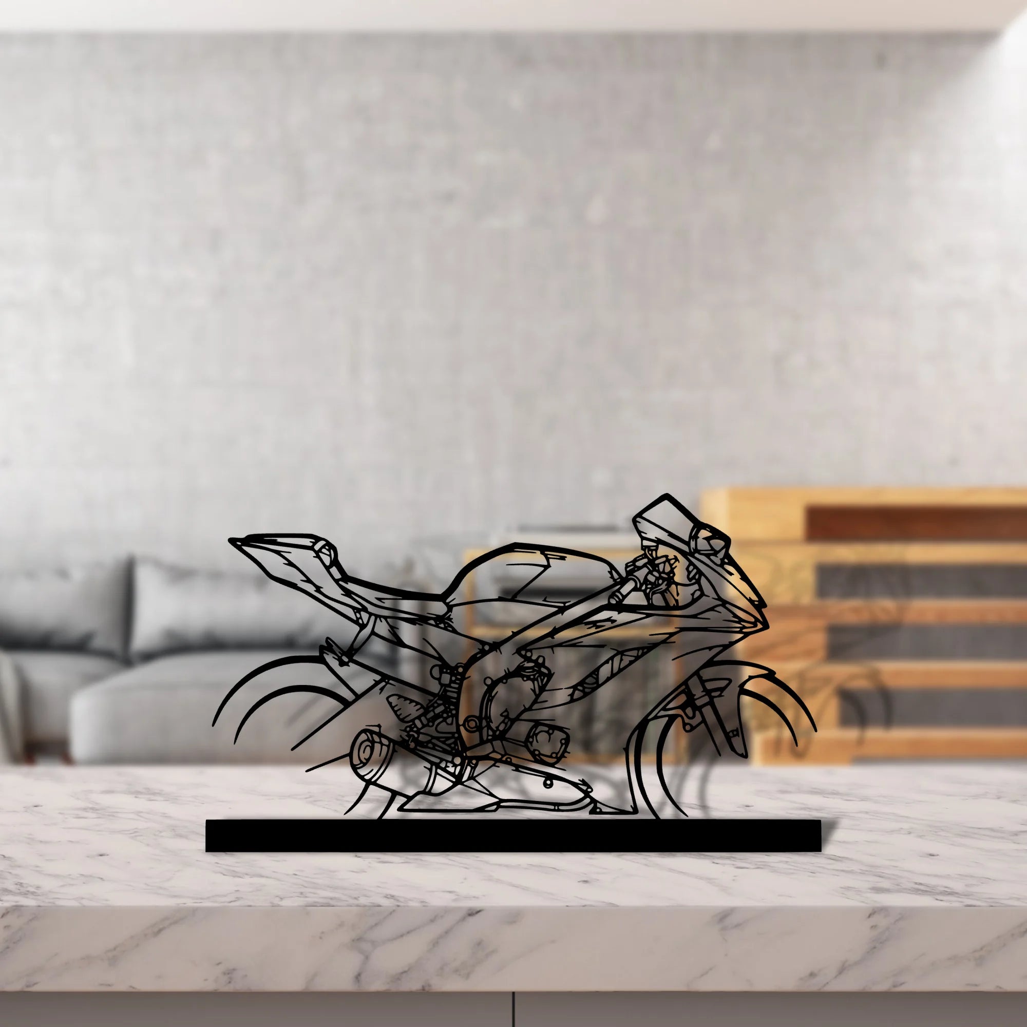 r6-2018 Silhouette Metal Art Stand - Aero Silhouette