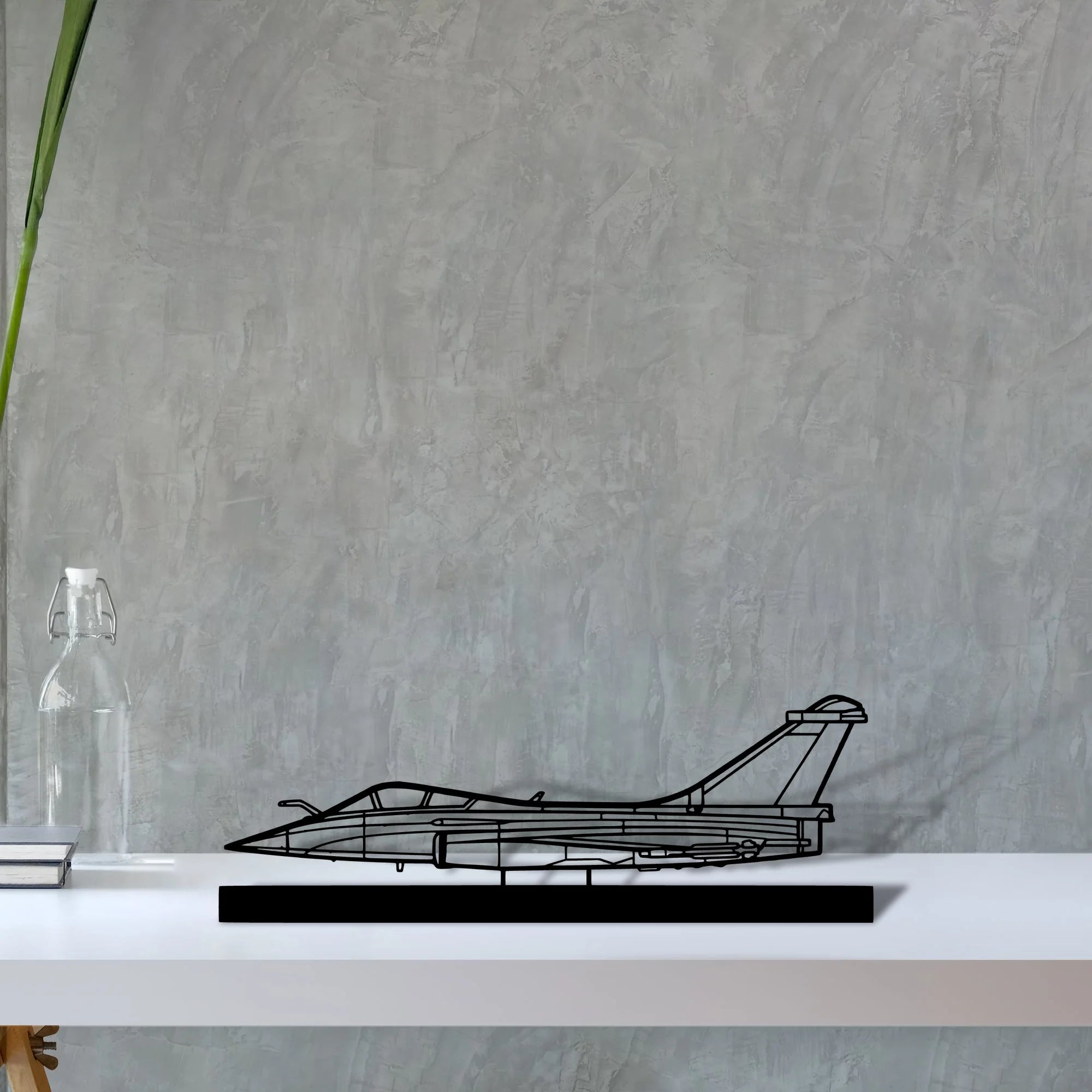 rafale-c Silhouette Metal Art Stand - Aero Silhouette