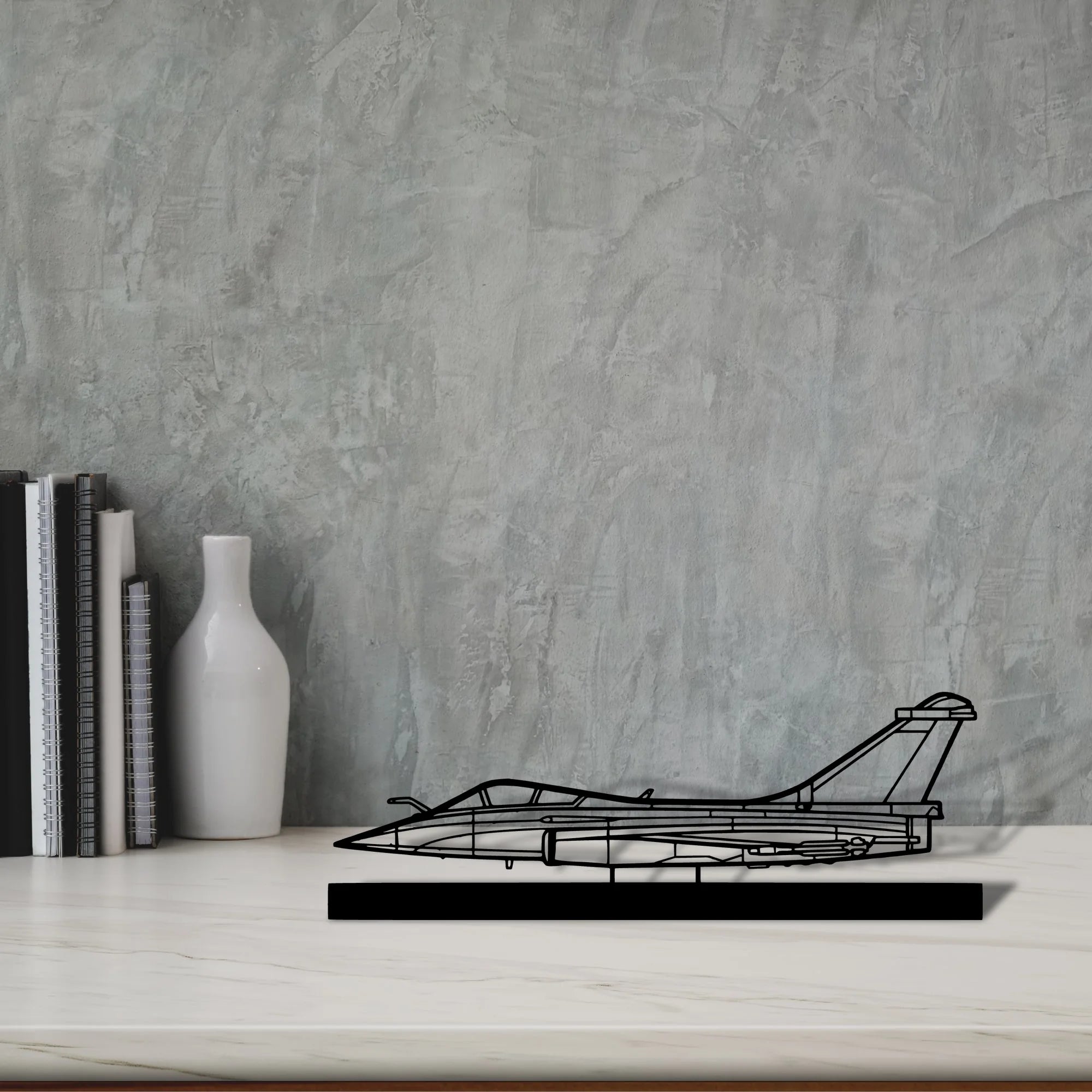 rafale-c Silhouette Metal Art Stand - Aero Silhouette