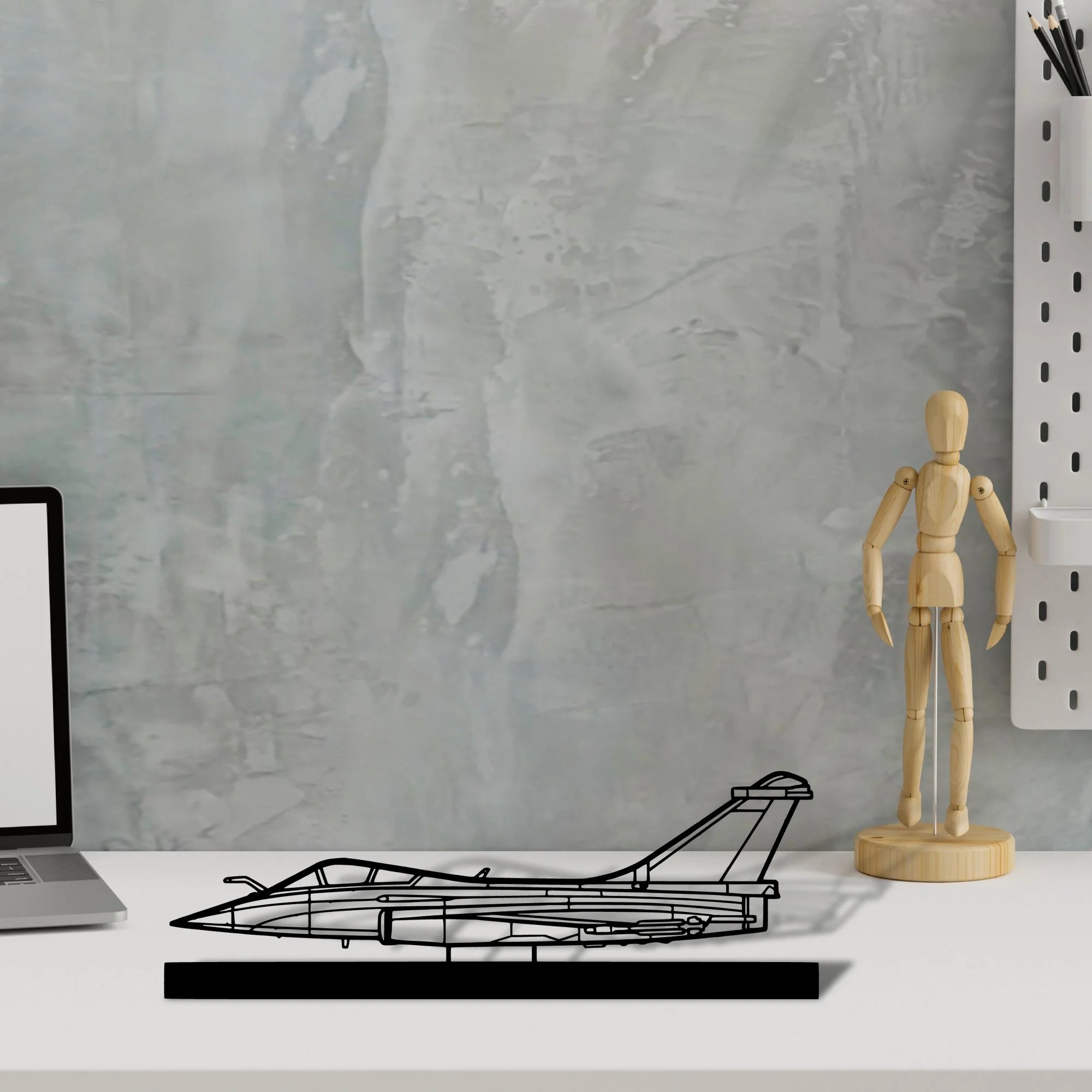 rafale-c Silhouette Metal Art Stand - Aero Silhouette