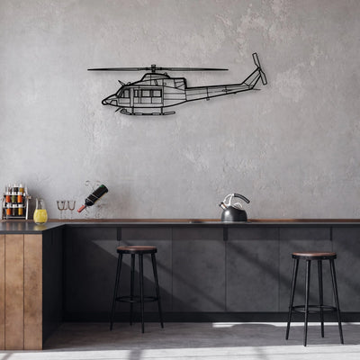 Rafale Classic Aircraft Silhouette Metal Wall Art - Aviation Hangar Decor