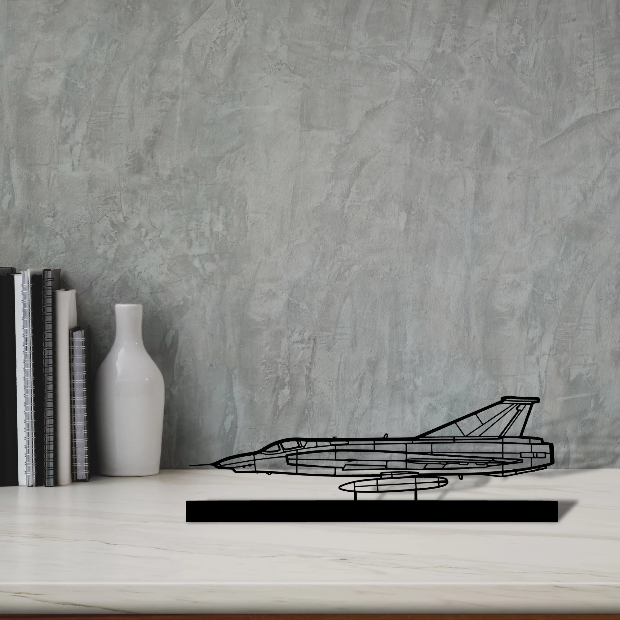 rf-35-draken Silhouette Metal Art Stand - Aero Silhouette