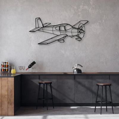 RV-10 2 Classic Aircraft Silhouette Metal Wall Art - Aviation Hangar Decor