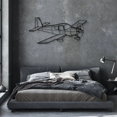 RV-10 2 Classic Aircraft Silhouette Metal Wall Art - Aviation Hangar Decor