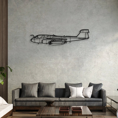RV-10 Classic Aircraft Silhouette Metal Wall Art - Aviation Hangar Decor