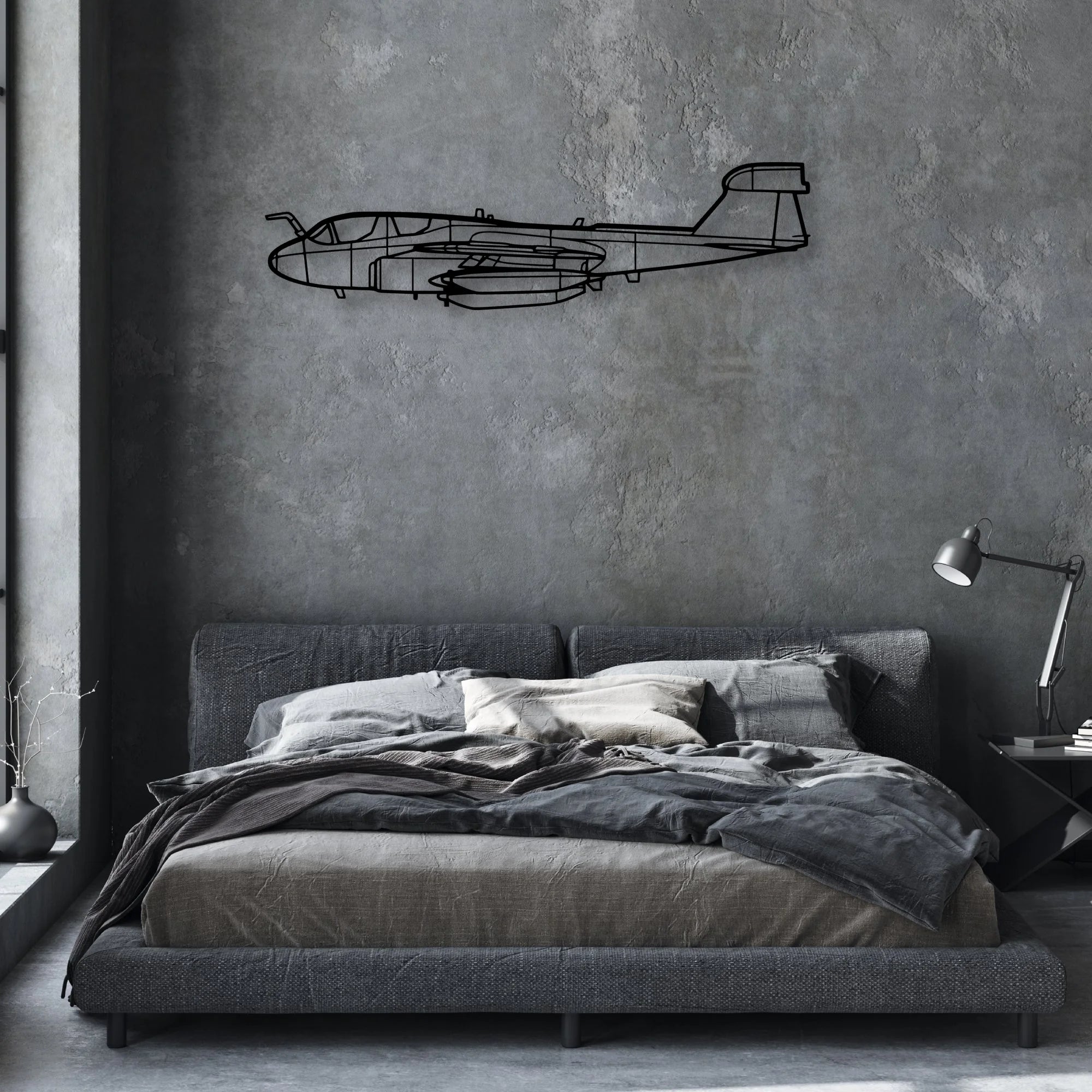 RV-10 Classic Aircraft Silhouette Metal Wall Art - Aviation Hangar Decor