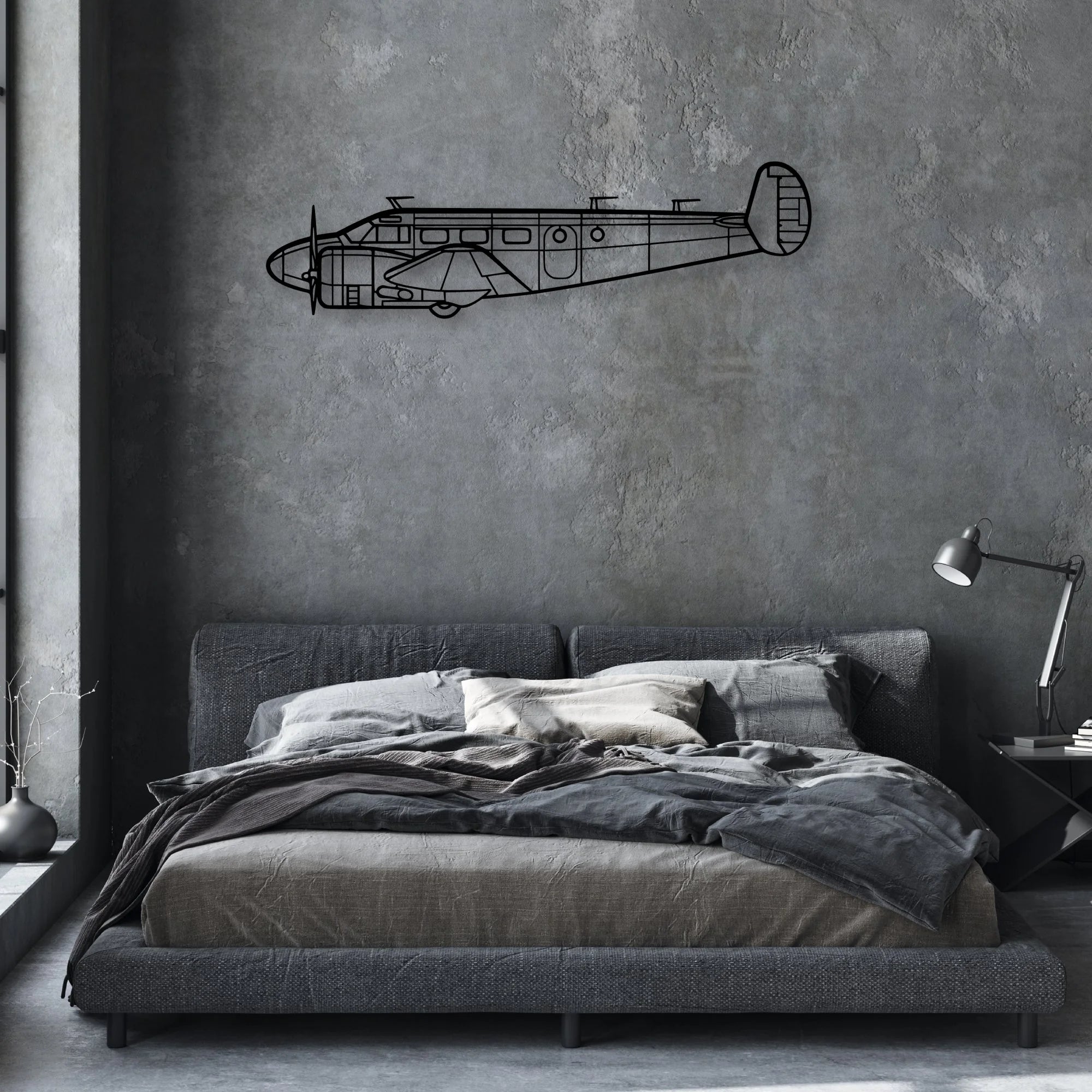 RV-12IS Classic Aircraft Silhouette Metal Wall Art - Aviation Hangar Decor