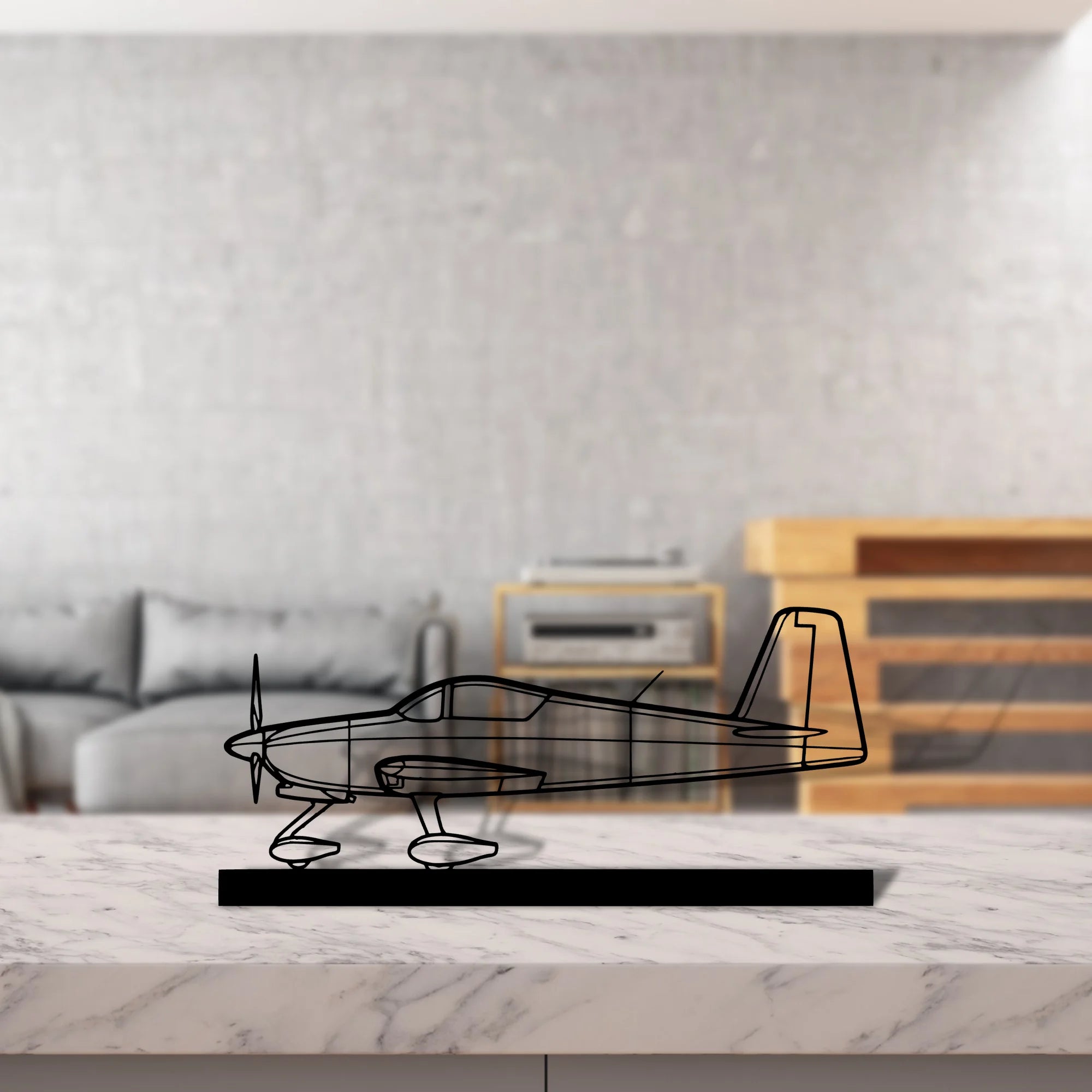 rv-7 Silhouette Metal Art Stand - Aero Silhouette