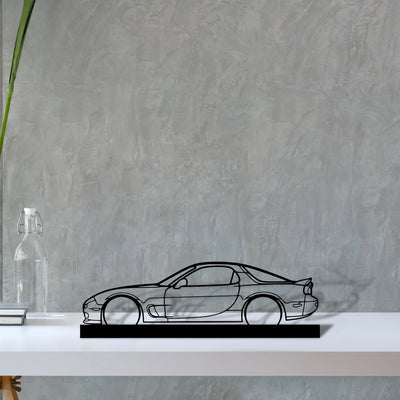 rx7-r1 Silhouette Metal Art Stand - Aero Silhouette