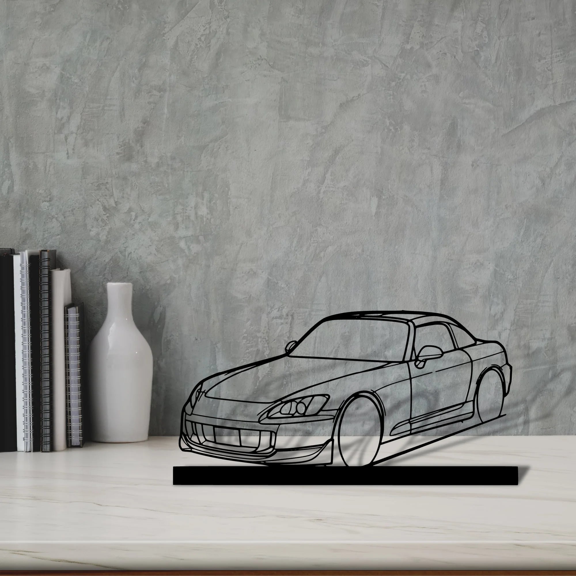 s2000-hard Silhouette Metal Art Stand - Aero Silhouette