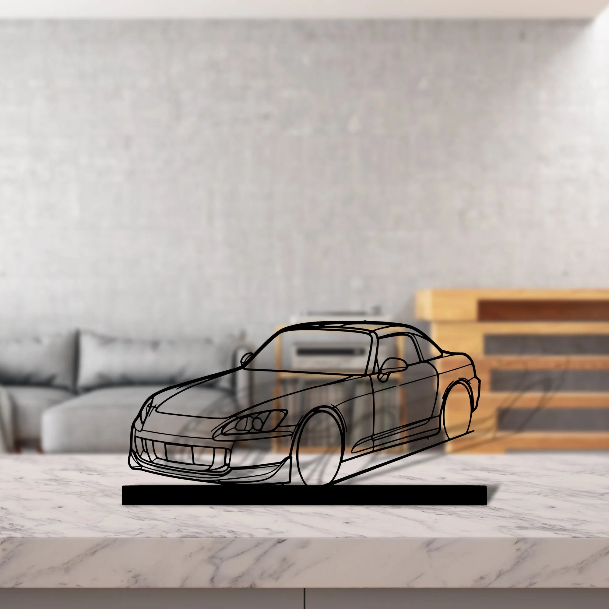 s2000-hard Silhouette Metal Art Stand - Aero Silhouette