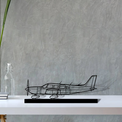 saratoga-pa-32 Silhouette Metal Art Stand - Aero Silhouette