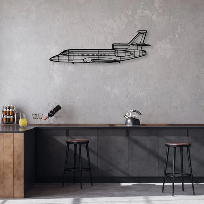 Savage Cruiser Classic Aircraft Silhouette Metal Wall Art - Aviation Hangar Decor