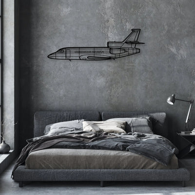 Savage Cruiser Classic Aircraft Silhouette Metal Wall Art - Aviation Hangar Decor