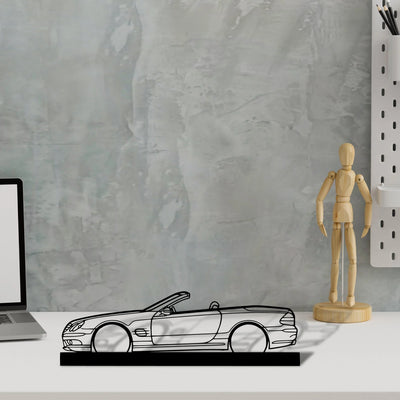 sl55-r230 Silhouette Metal Art Stand - Aero Silhouette