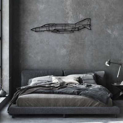 Spitfire MK IX-2 Classic Aircraft Silhouette Metal Wall Art - Aviation Hangar Decor