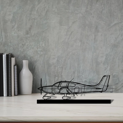 sr22-2 Silhouette Metal Art Stand - Aero Silhouette
