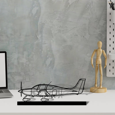 sr22-2 Silhouette Metal Art Stand - Aero Silhouette