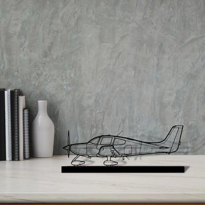 sr22 Silhouette Metal Art Stand - Aero Silhouette