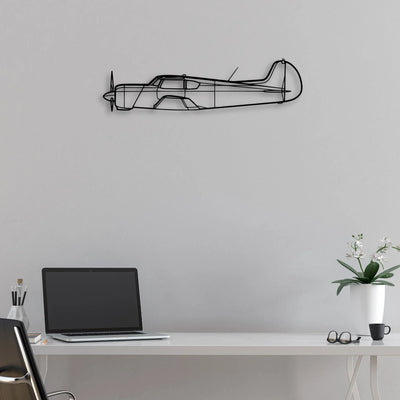 SR22T Gts Classic Aircraft Silhouette Metal Wall Art - Aviation Hangar Decor