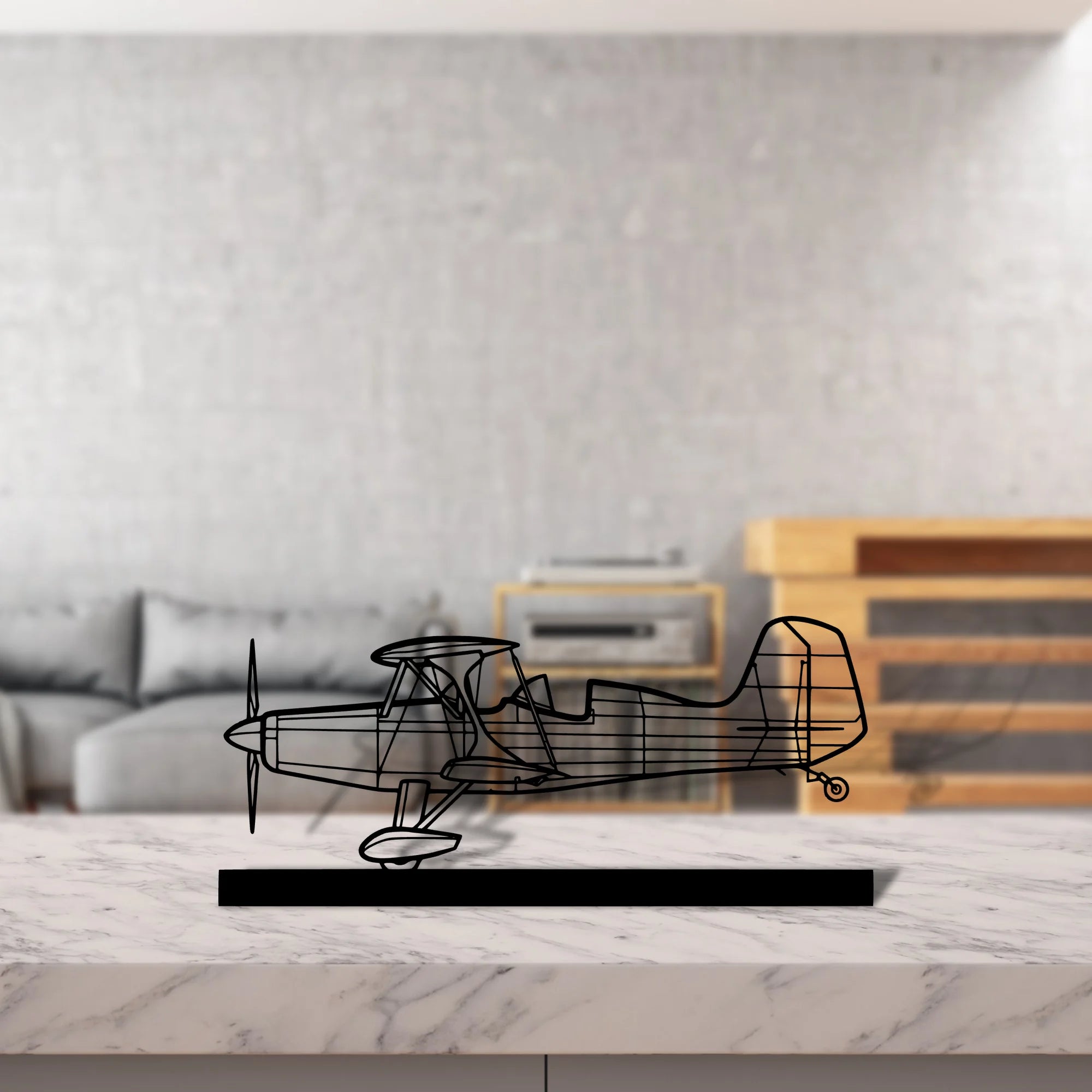 starduster-too Silhouette Metal Art Stand - Aero Silhouette