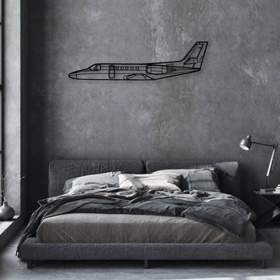 Stearman 75 Classic Aircraft Silhouette Metal Wall Art - Aviation Hangar Decor