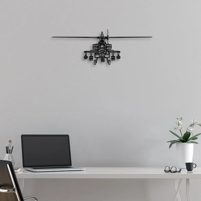 Stearman Classic Aircraft Silhouette Metal Wall Art - Aviation Hangar Decor