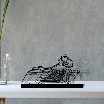 street-glide-2014 Silhouette Metal Art Stand - Aero Silhouette