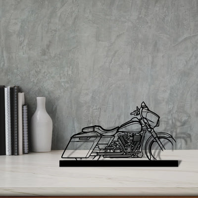 street-glide-2014 Silhouette Metal Art Stand - Aero Silhouette