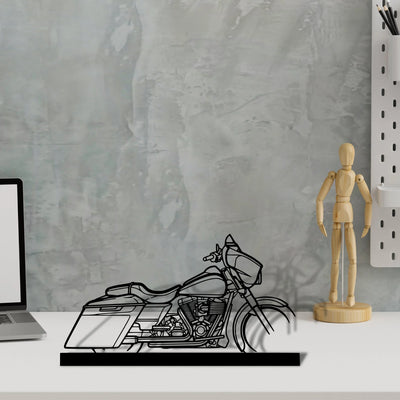 street-glide-2014 Silhouette Metal Art Stand - Aero Silhouette