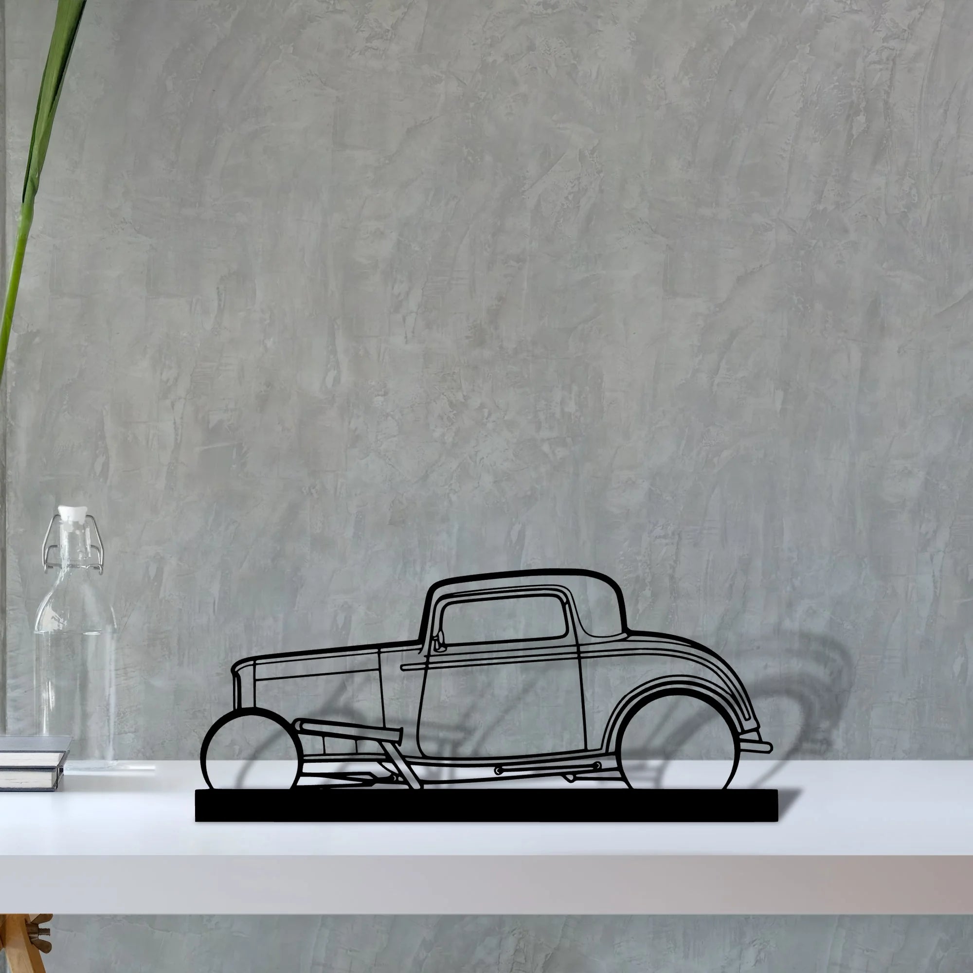 street-rod-1932 Silhouette Metal Art Stand - Aero Silhouette