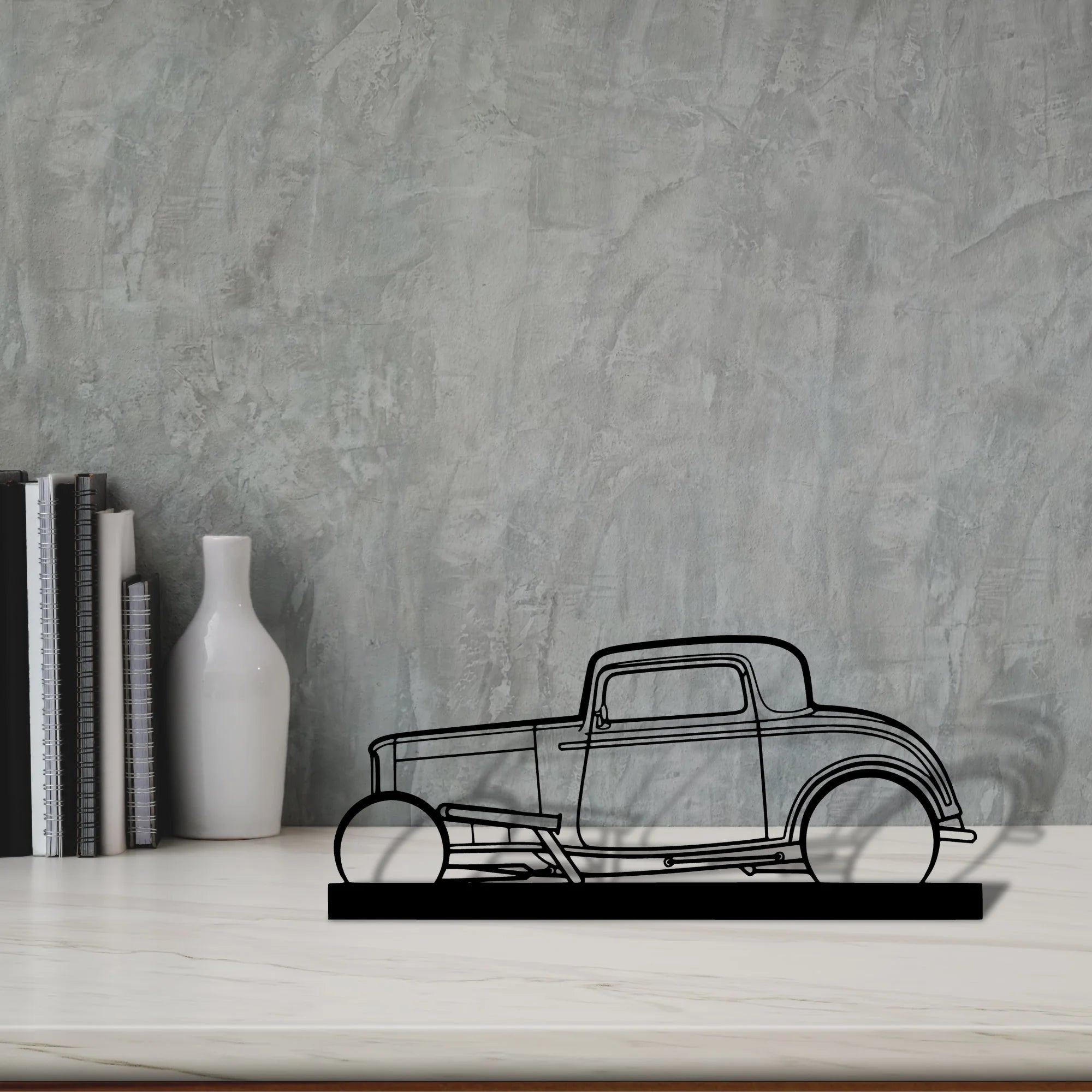 street-rod-1932 Silhouette Metal Art Stand - Aero Silhouette