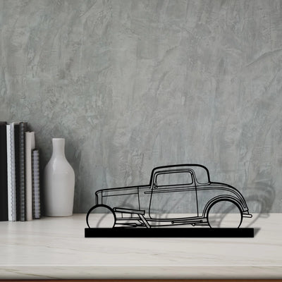 street-rod-1932 Silhouette Metal Art Stand - Aero Silhouette