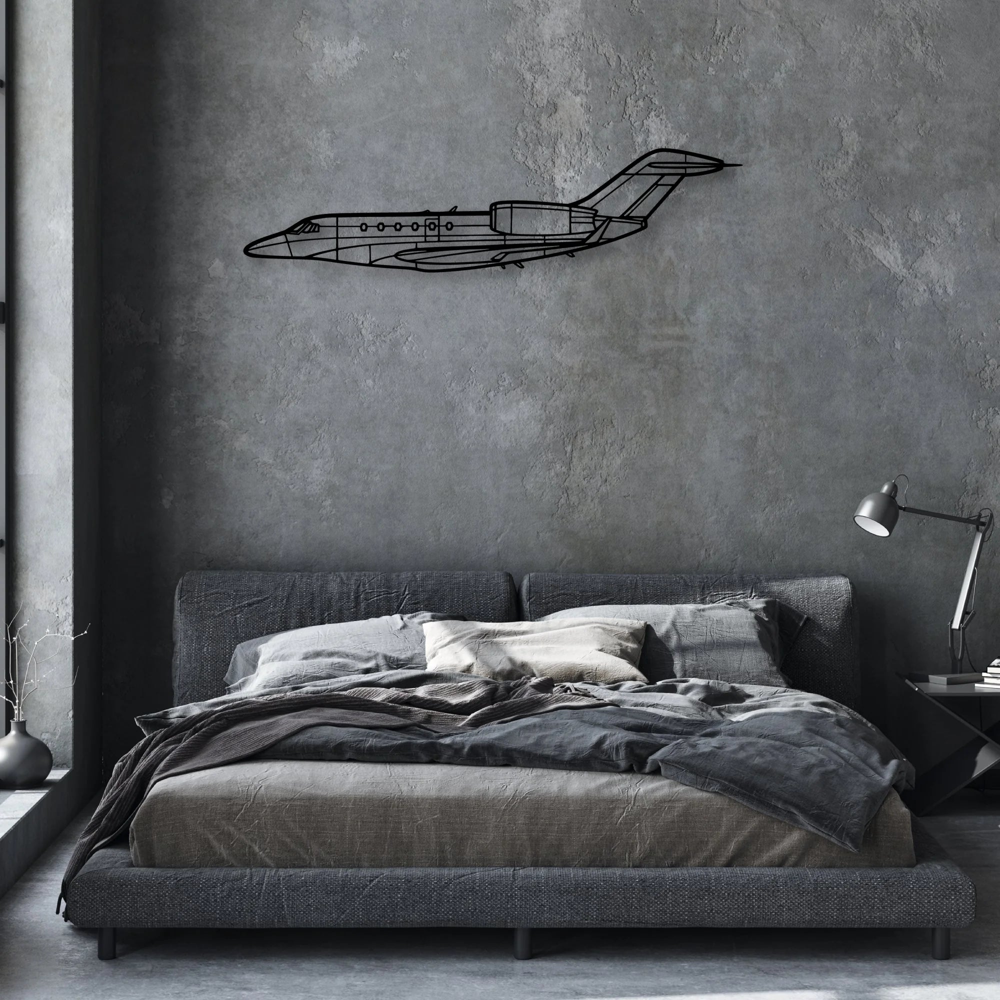 Super Petrel LS-2 Classic Aircraft Silhouette Metal Wall Art - Aviation Hangar Decor