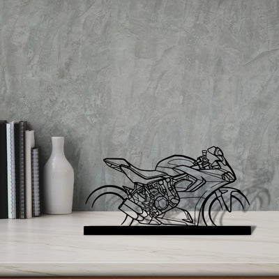 supersport-950s-2022 Silhouette Metal Art Stand - Aero Silhouette