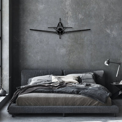 T-28 Trojan Classic Aircraft Silhouette Metal Wall Art - Aviation Hangar Decor