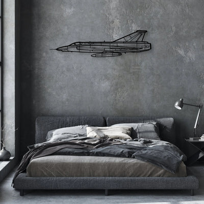T-7 Red Hawk Classic Aircraft Silhouette Metal Wall Art - Aviation Hangar Decor