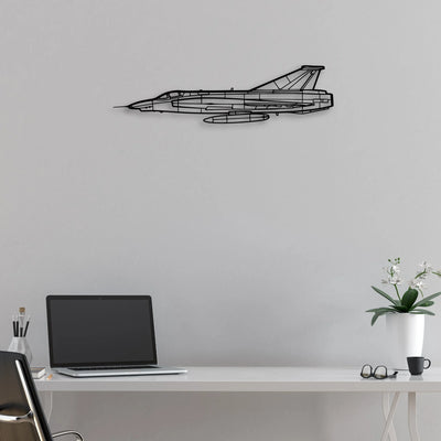 T-7 Red Hawk Classic Aircraft Silhouette Metal Wall Art - Aviation Hangar Decor
