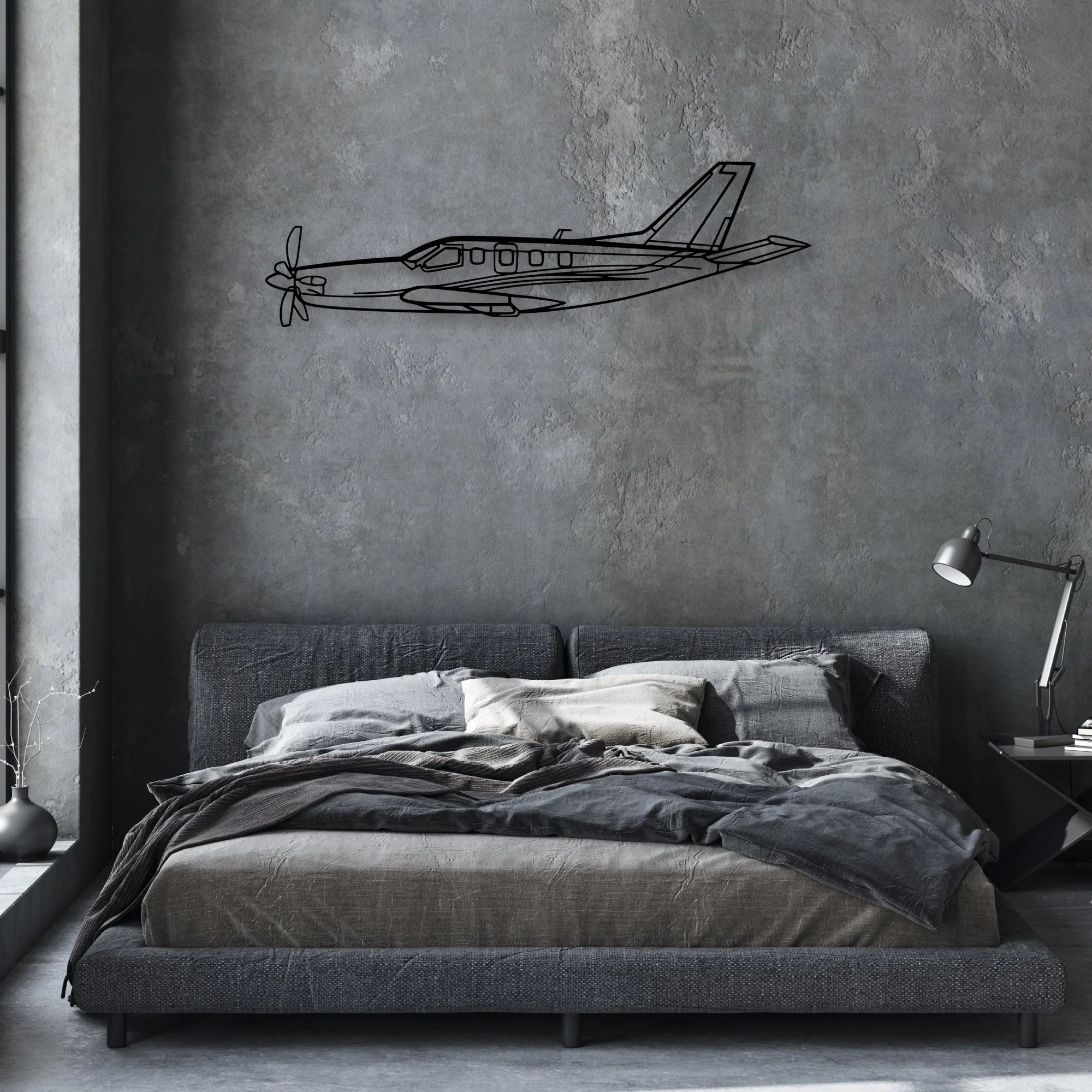 TBM-2 Classic Aircraft Silhouette Metal Wall Art - Aviation Hangar Decor