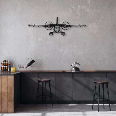 TBM-850 Classic Aircraft Silhouette Metal Wall Art - Aviation Hangar Decor