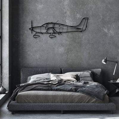 Tempest MK V Classic Aircraft Silhouette Metal Wall Art - Aviation Hangar Decor