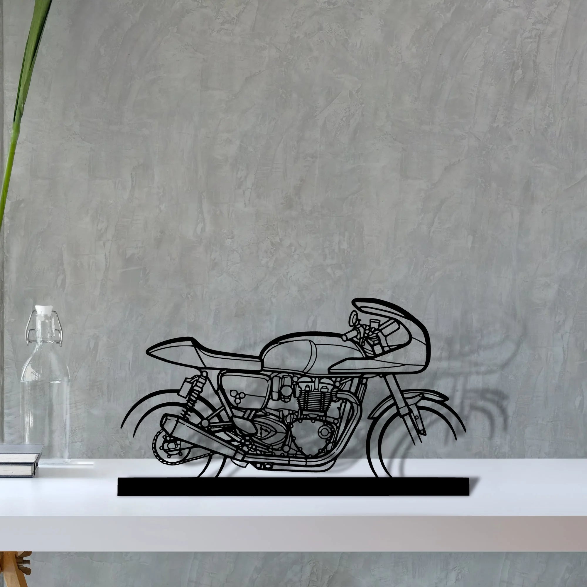 thruxton-tfc Silhouette Metal Art Stand - Aero Silhouette