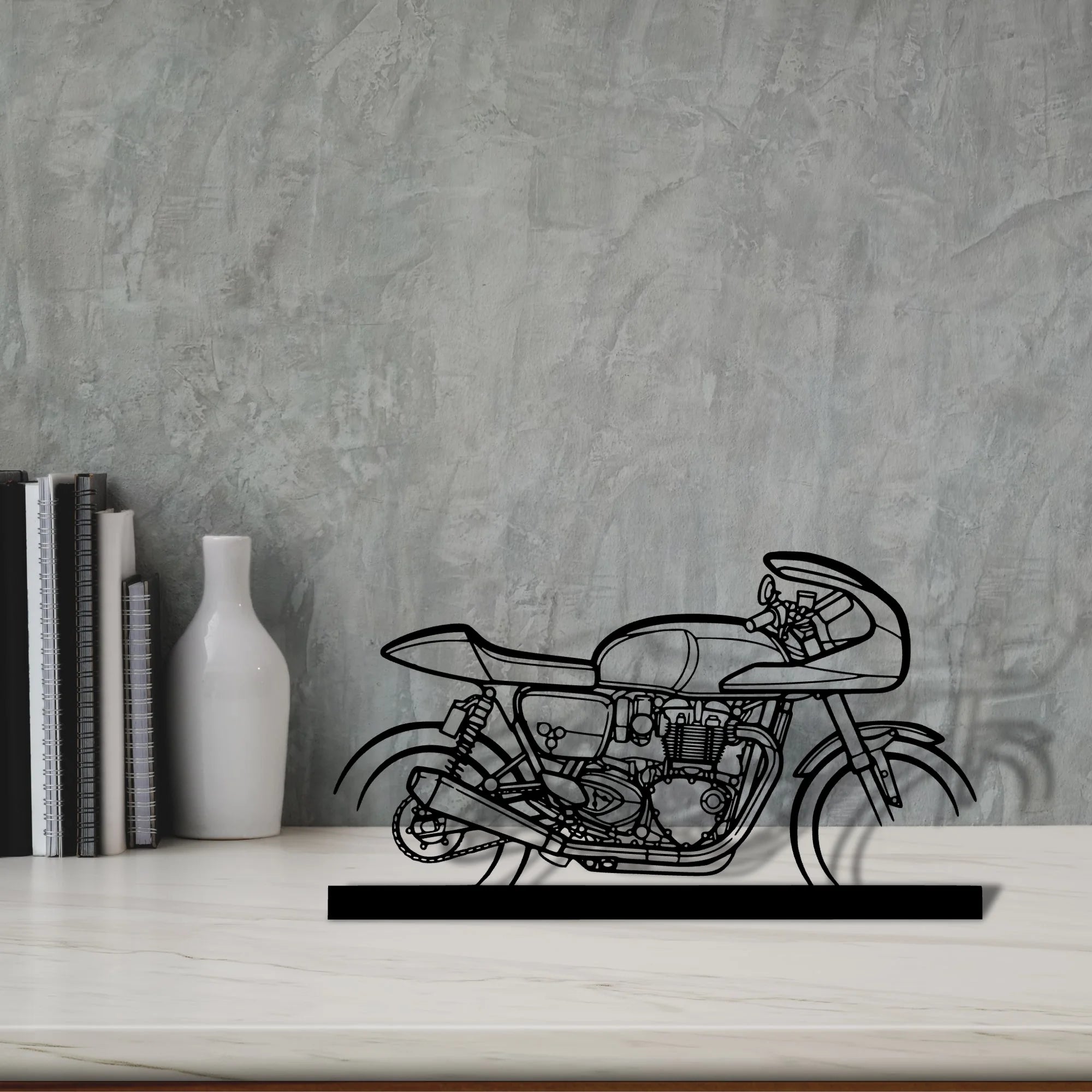 thruxton-tfc Silhouette Metal Art Stand - Aero Silhouette