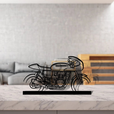 thruxton-tfc Silhouette Metal Art Stand - Aero Silhouette